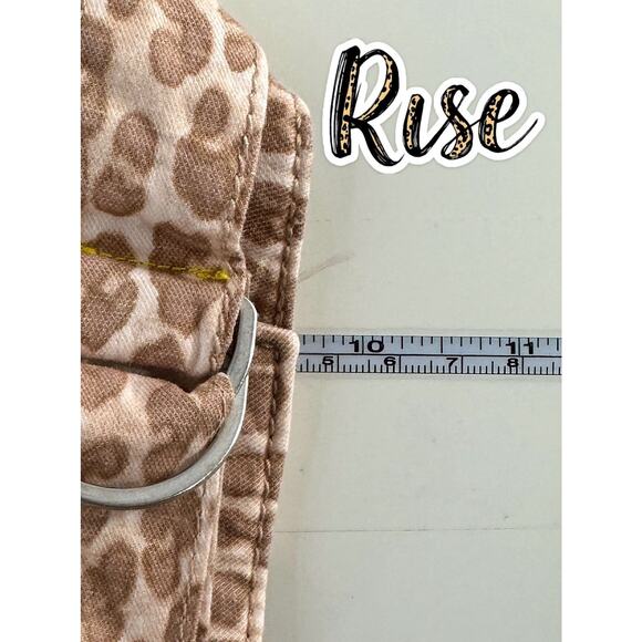 Anthropologie The Wanderer Pants 29 Leopard Print Cotton Linen Boho Chic - Picture 13 of 14